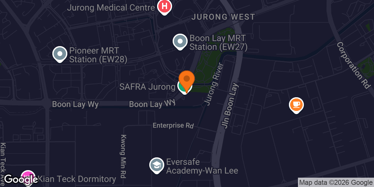 Map showing BazGym Gymnastics School