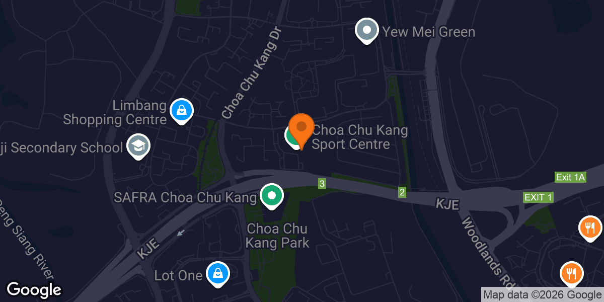 Map showing BearyFun Gym @ Choa Chu Kang