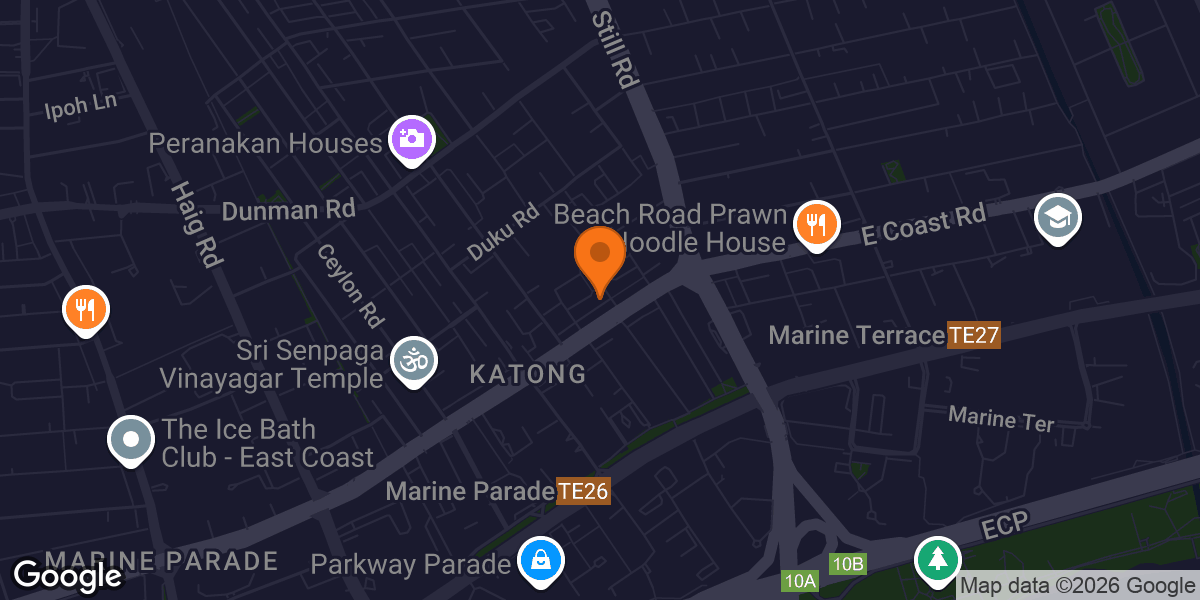 Map showing BFit | Sports Physio, Rehab & Gym, East Coast Katong