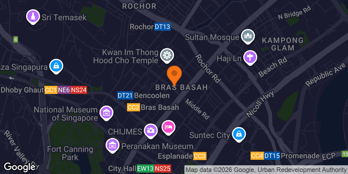 Map showing BFT Bugis