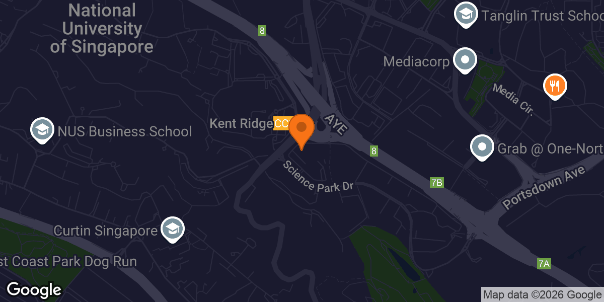Map showing BFT Kent Ridge