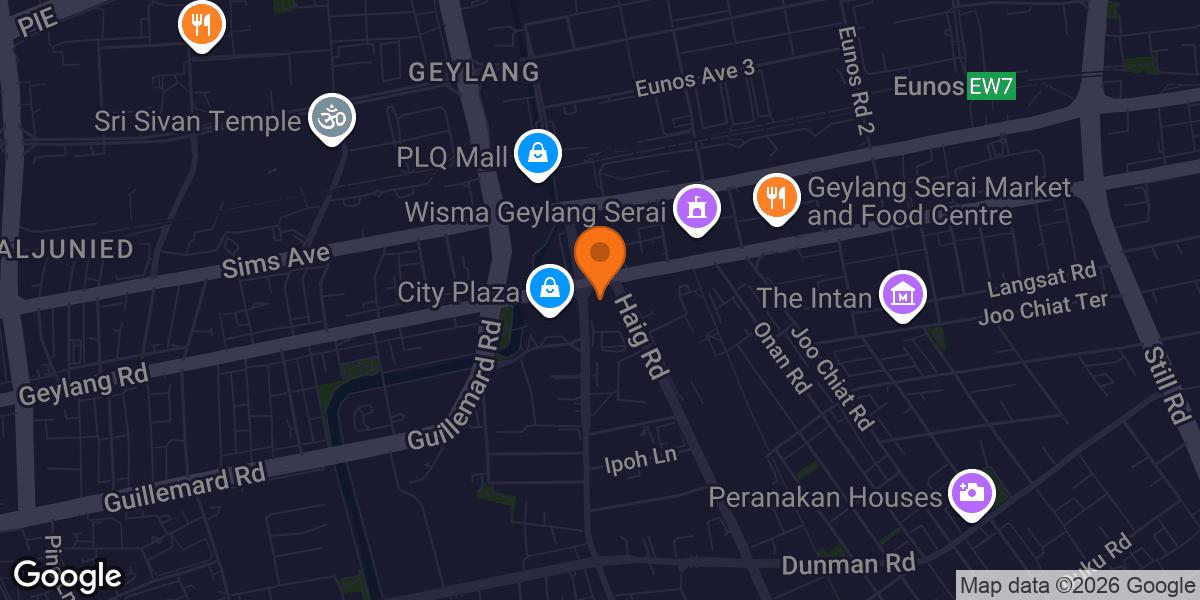 Map showing BFT Paya Lebar