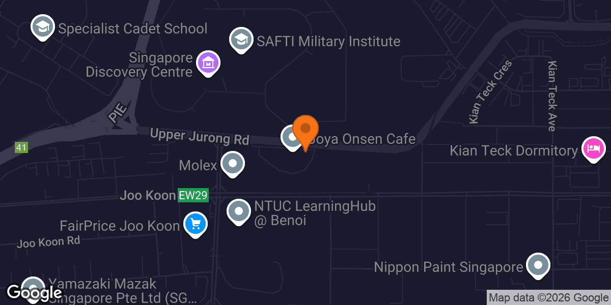 Map showing BFT Pioneer