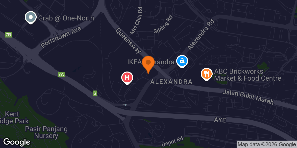 Map showing BFT Queensway