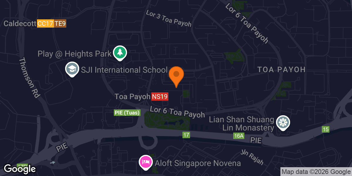 Map showing BFT Toa Payoh