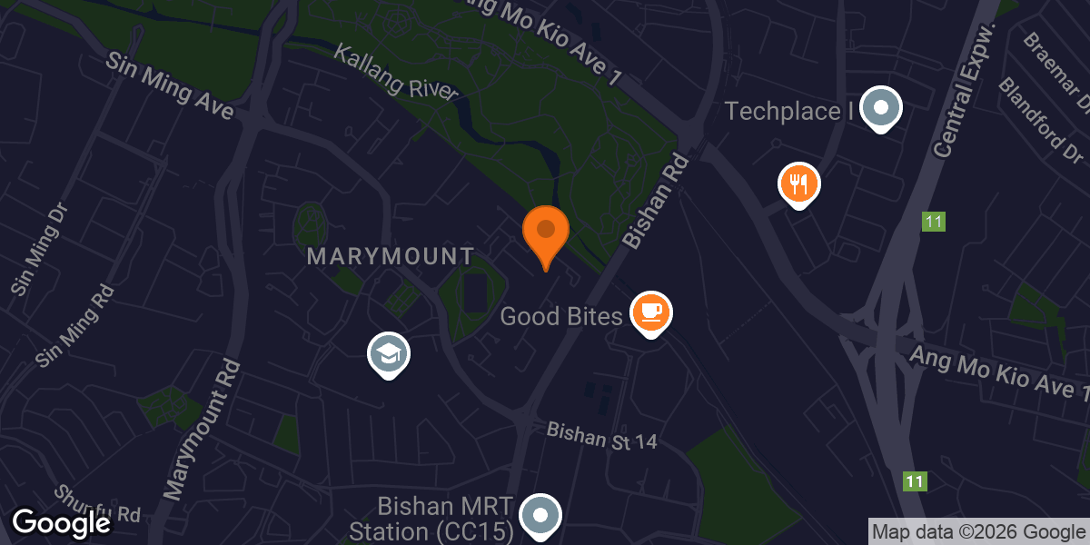 Map showing BGA Inclusive Fitness