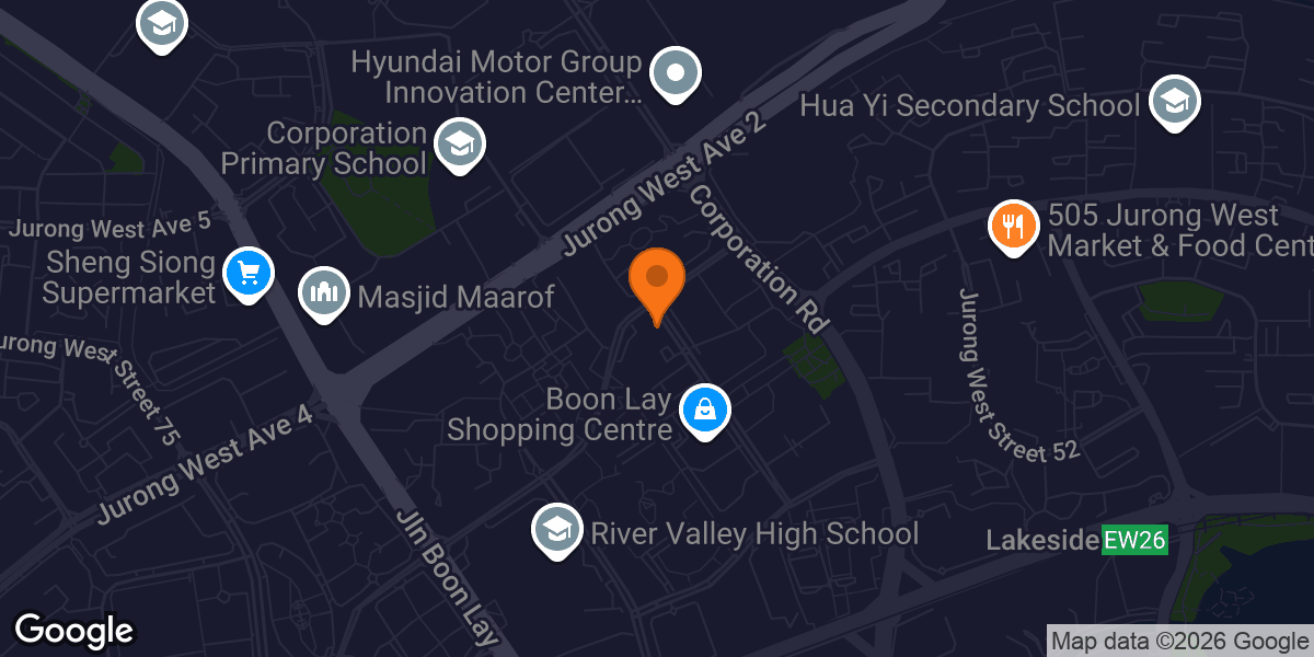 Map showing Boon Lay Community Club