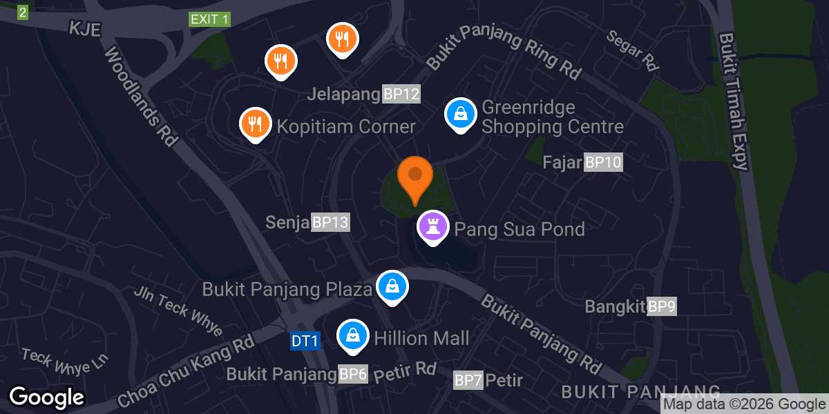 Map showing BPN 5 Park Fitness Corner