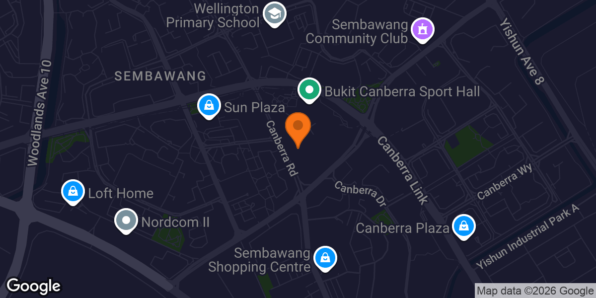 Map showing Bukit Batok Swimming Complex