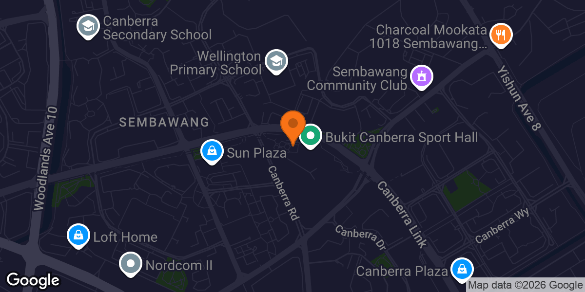 Map showing Bukit Canberra Sport Centre