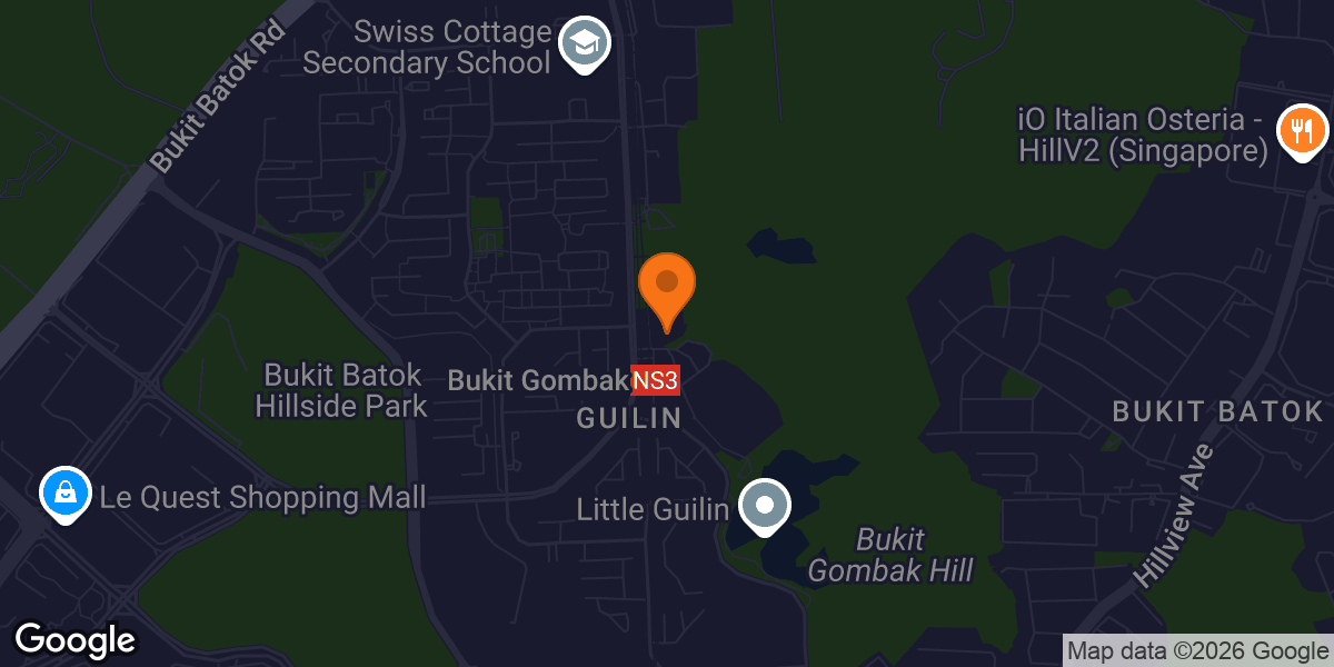 Map showing Bukit Gombak Sport Centre