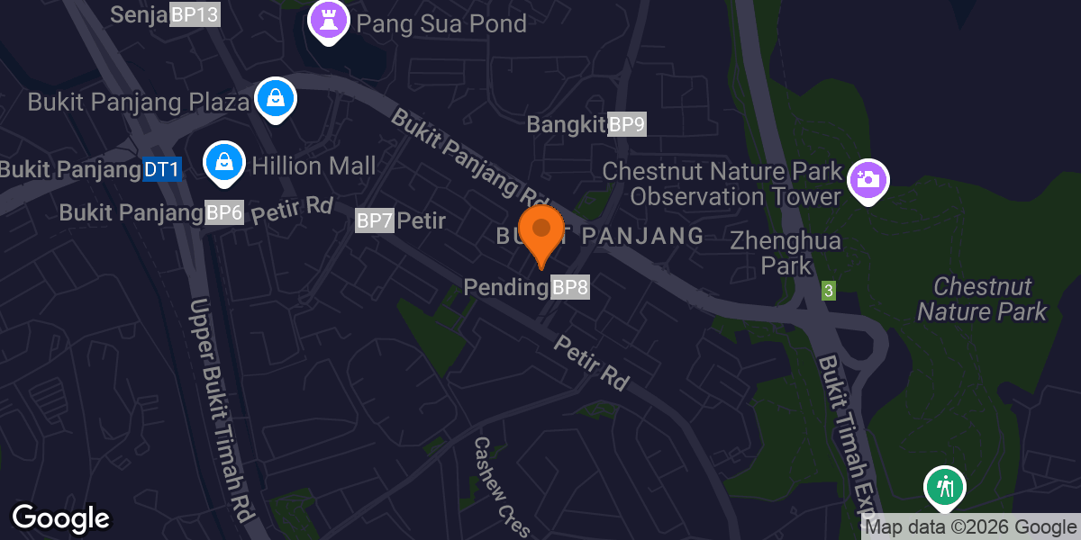 Map showing Bukit Panjang Community Club