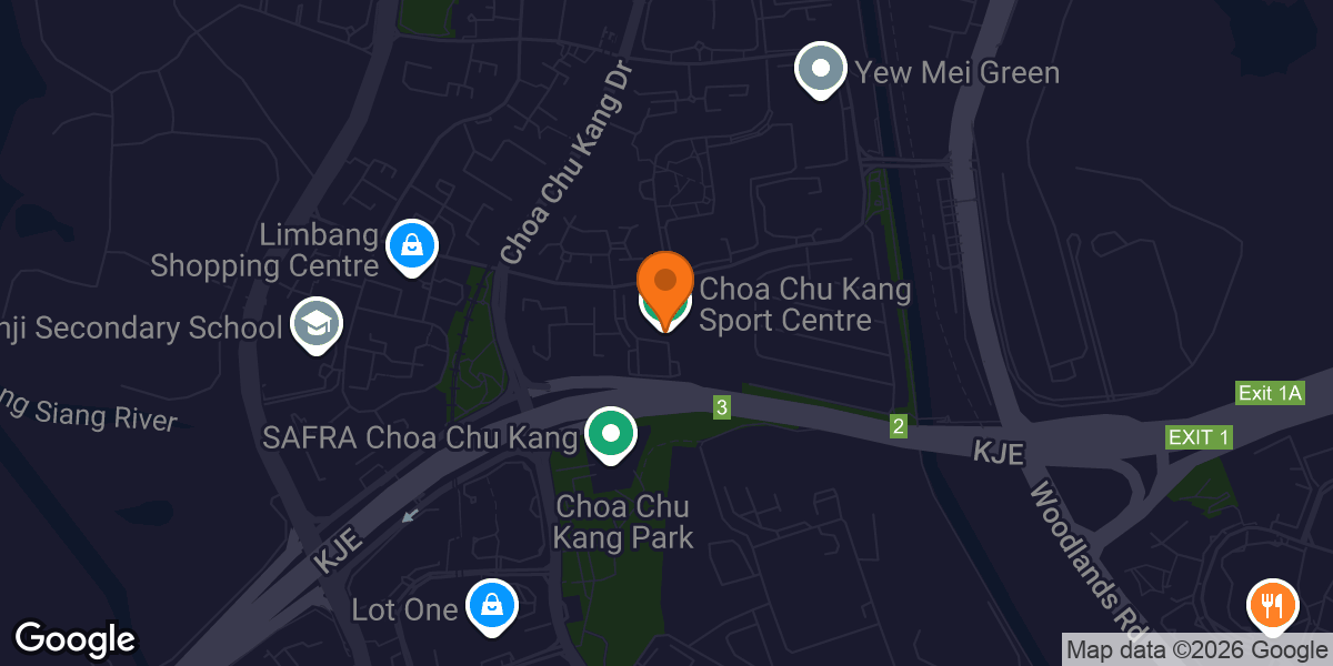 Map showing Choa Chu Kang Sport Centre