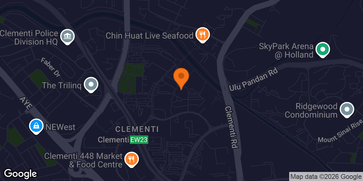 Map showing Clementi Community Centre