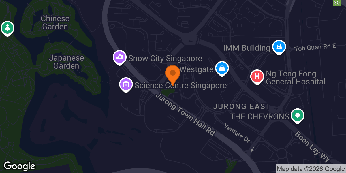 Map showing Contours Express Women's Gym @ Jurong Gateway