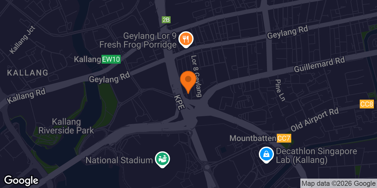 Map showing Eastside Fight Club