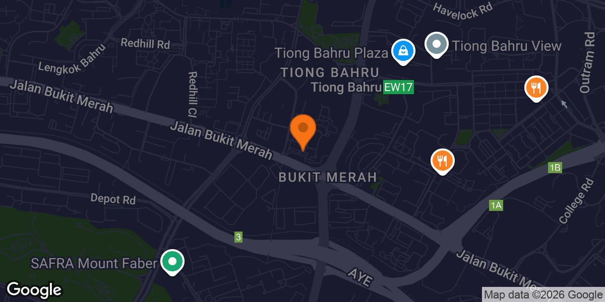 Map showing Elderly Fitness Corner @ 121 Bukit Merah View