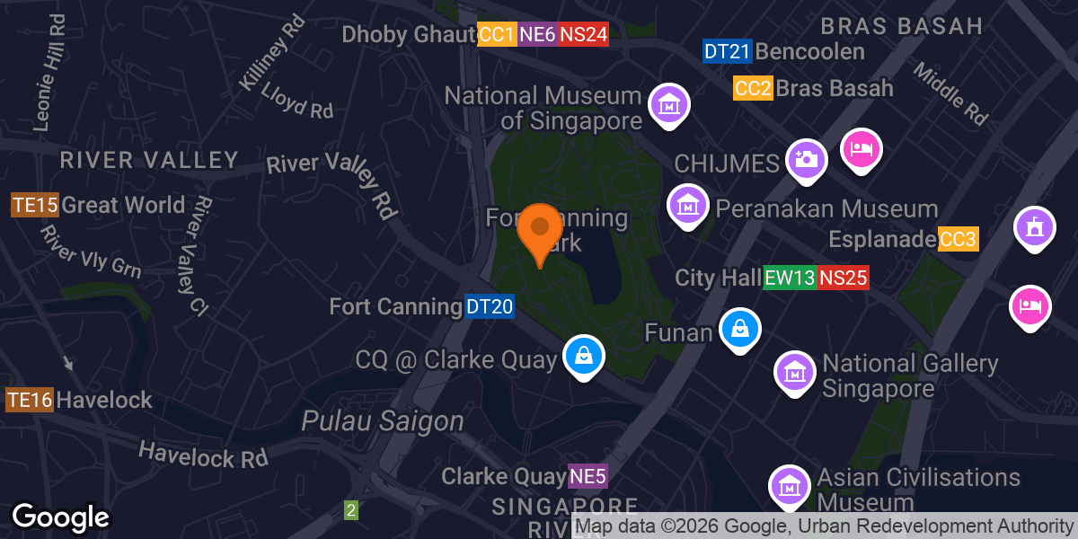 Map showing Exercise station