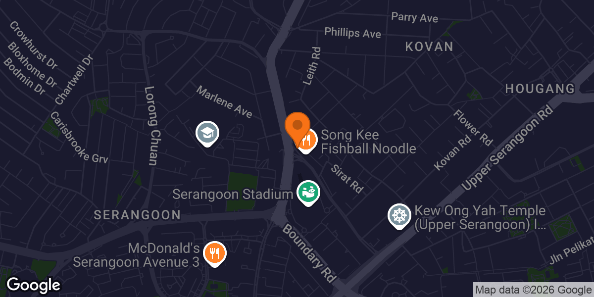 Map showing EXTREMER GYM PTE. LTD.