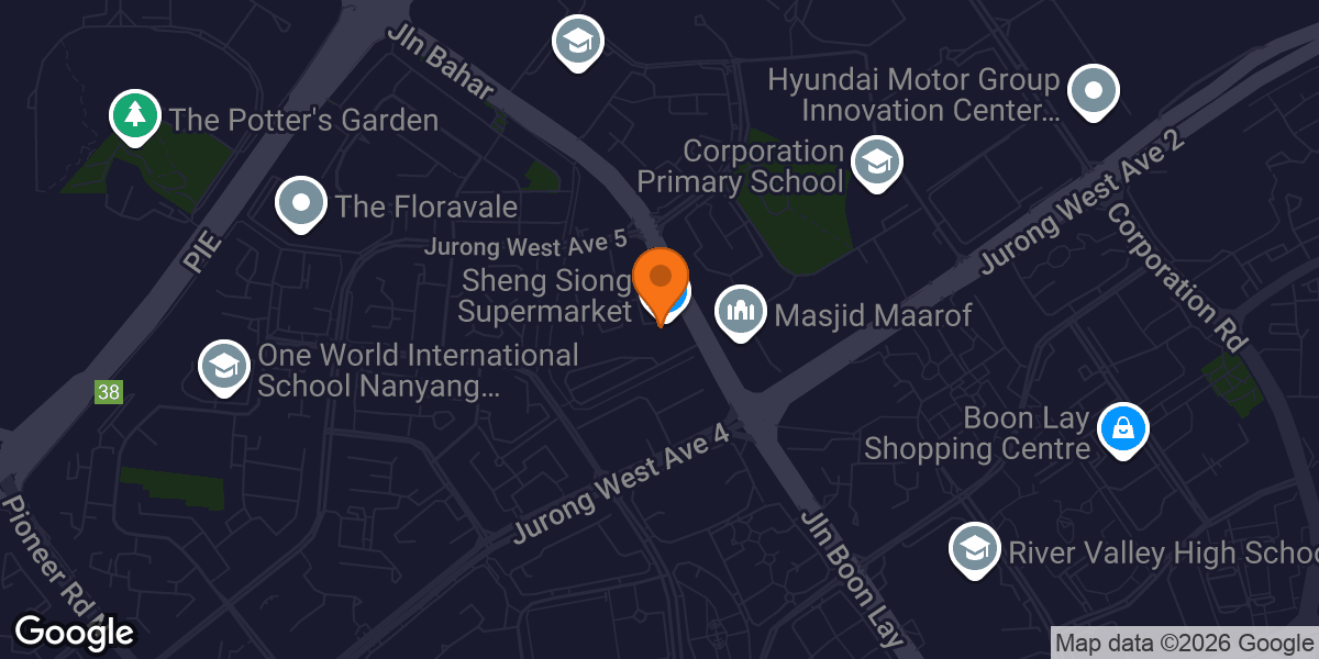 Map showing F45 Jurong West