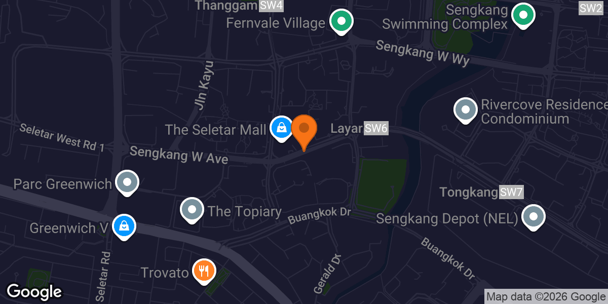 Map showing Fernvale Community Club