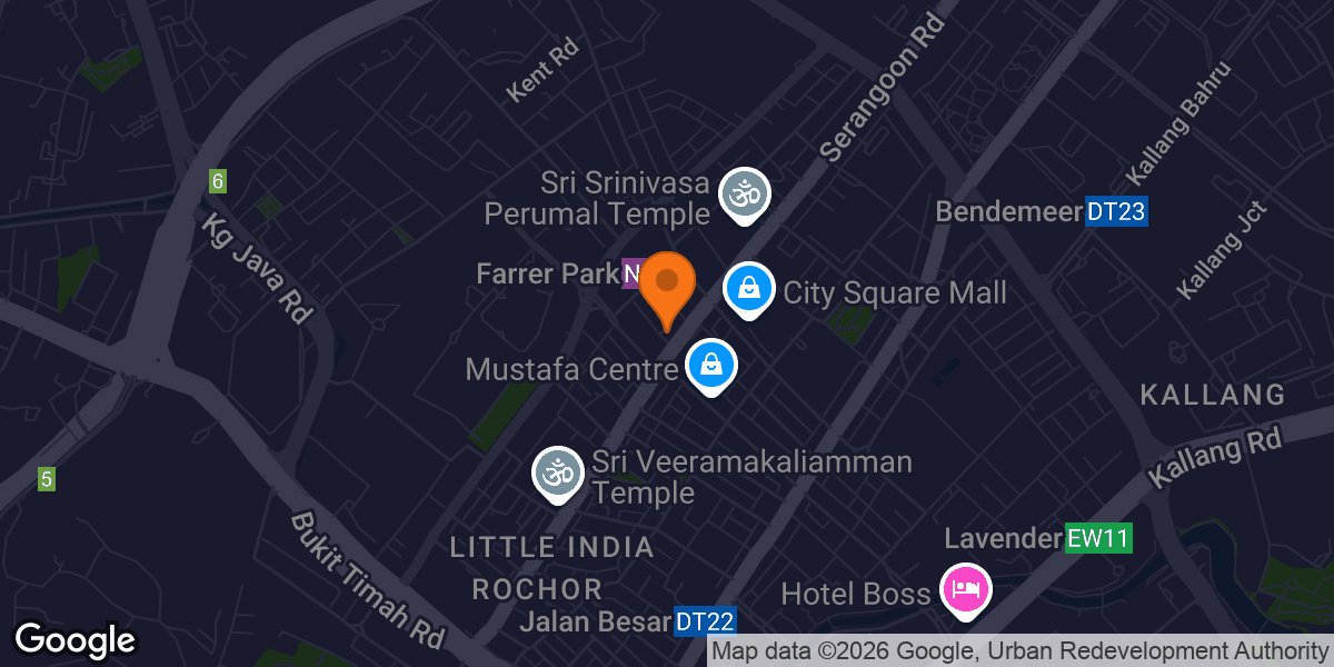 Map showing Fitness Bravo