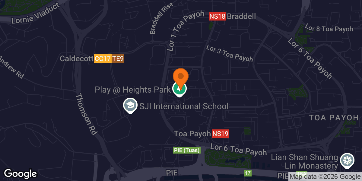 Map showing Fitness Corner beside Toa Payoh West Community Club