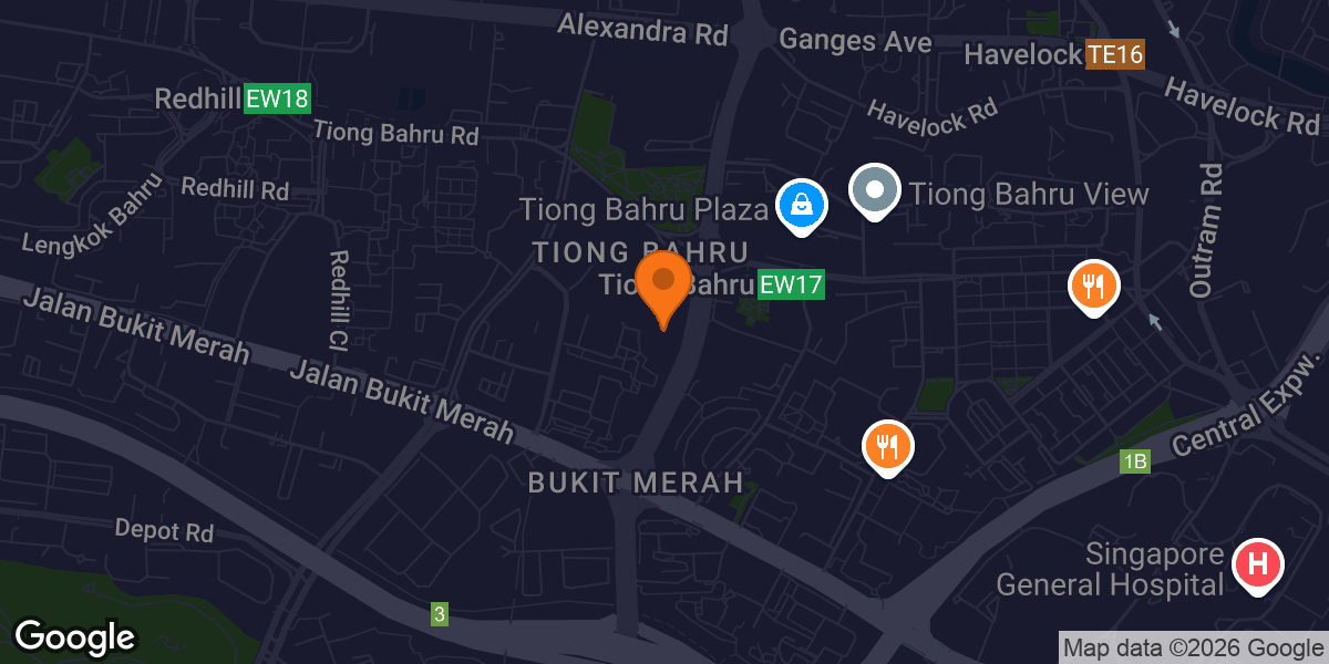 Map showing Fitness corner - Blk 130 Bukit Merah View