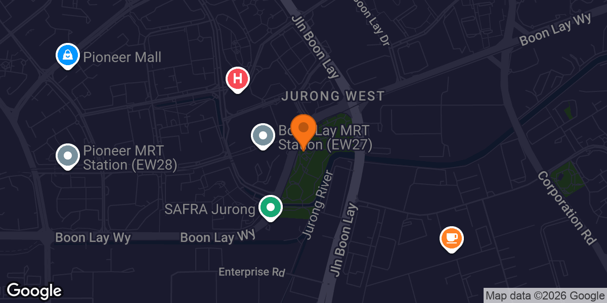 Map showing Fitness Corner