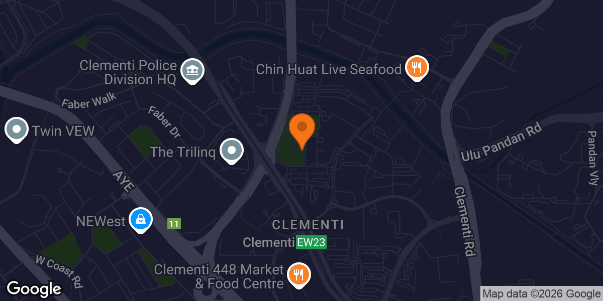 Map showing Fitness Corner@Clementi Ridges