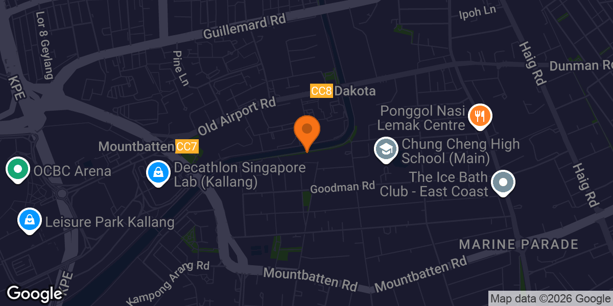 Map showing Fitness Corner