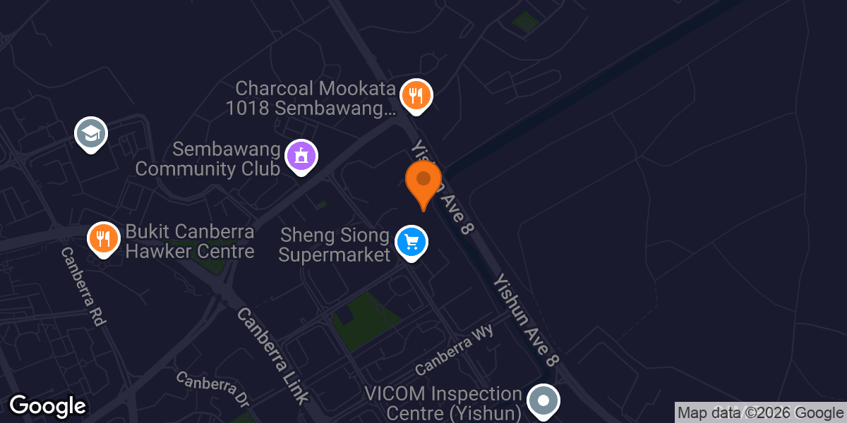 Map showing Fitness Corner near Blk 102A