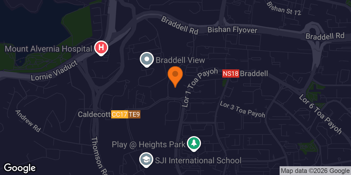 Map showing Fitness Corner near Blk 402B