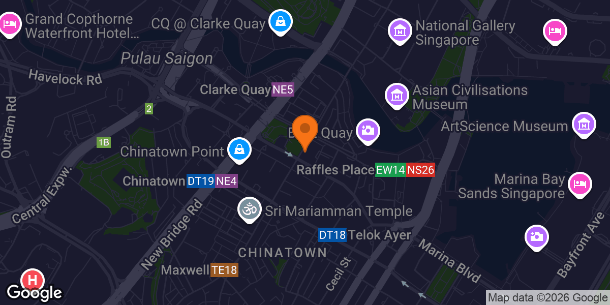 Map showing Fitness First - One George Street