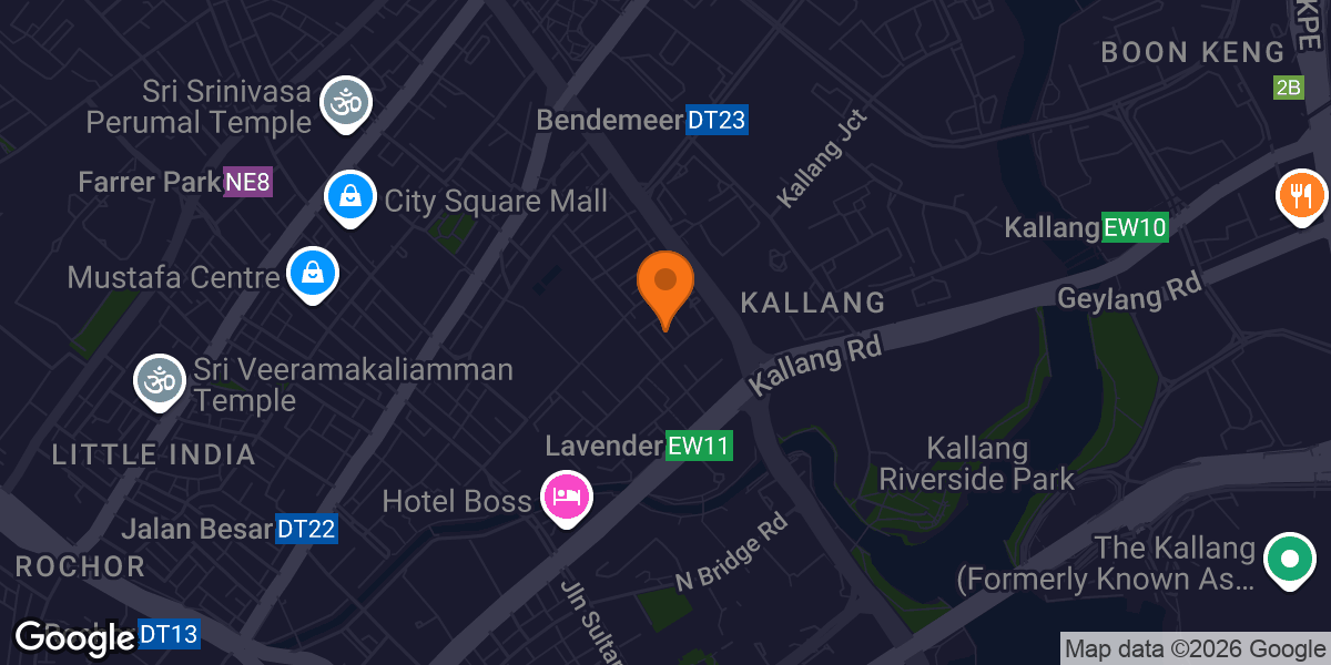 Map showing Fitness Mode Lavender