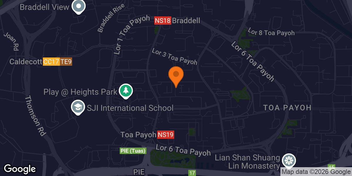 Map showing Fitness Station (Blk 83 Lor 2 Toa Payoh)