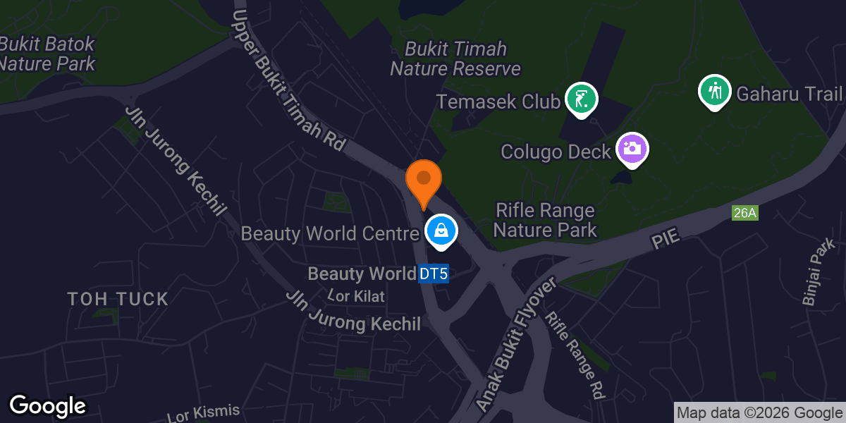 Map showing Fitstop Bukit Timah