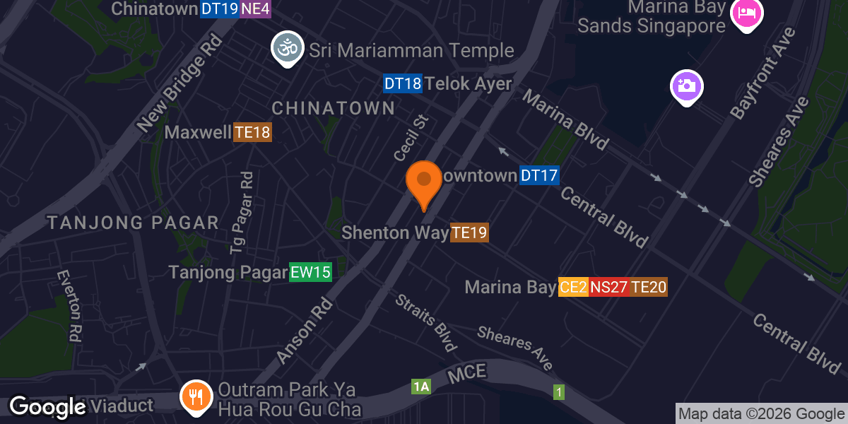 Map showing Fitstop Downtown