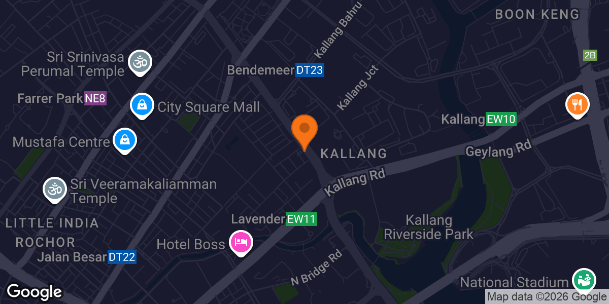 Map showing Fitstop Lavender