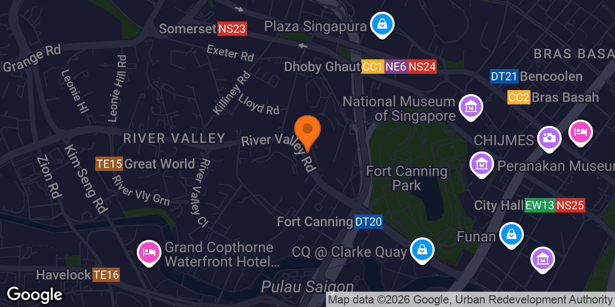 Map showing Flex Fitness