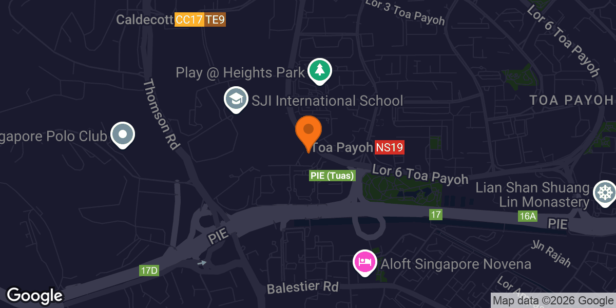Map showing GoFit Toa Payoh