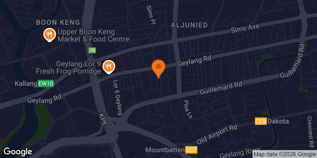 Map showing GoFit X Gym Geylang