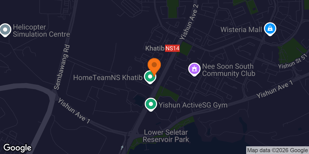 Map showing HomeTeamNS Fitness Workz Premium (Khatib)