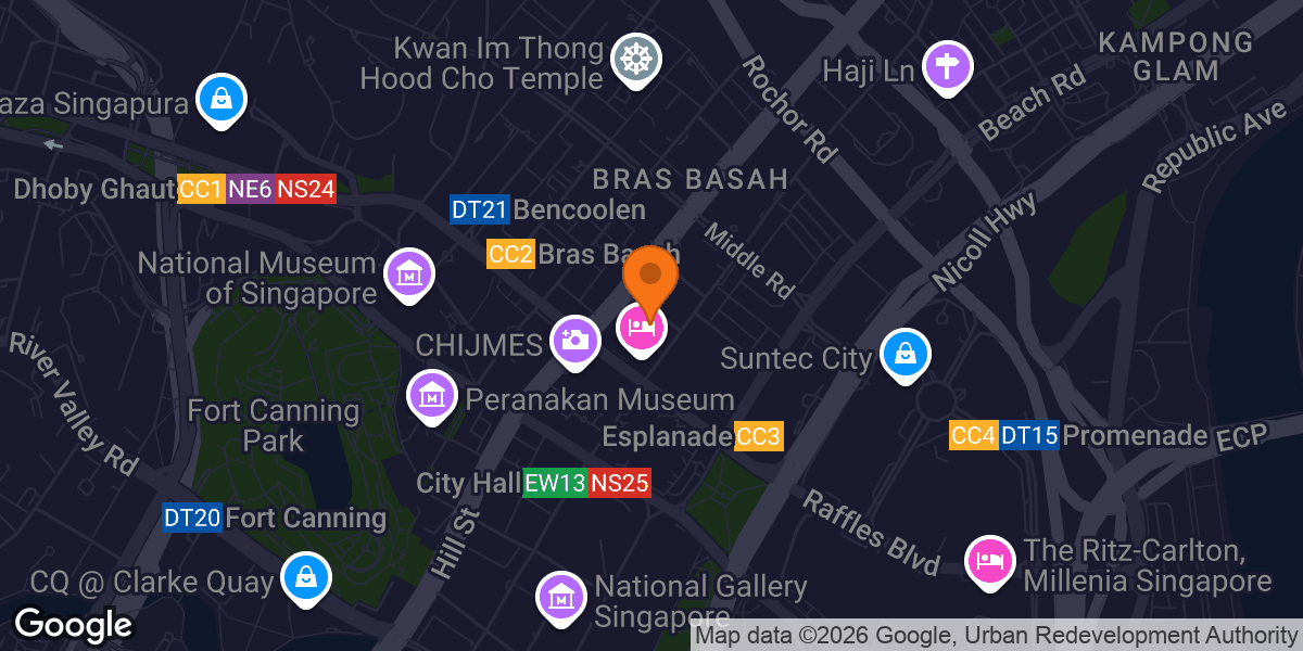 Map showing Infitnity fitness
