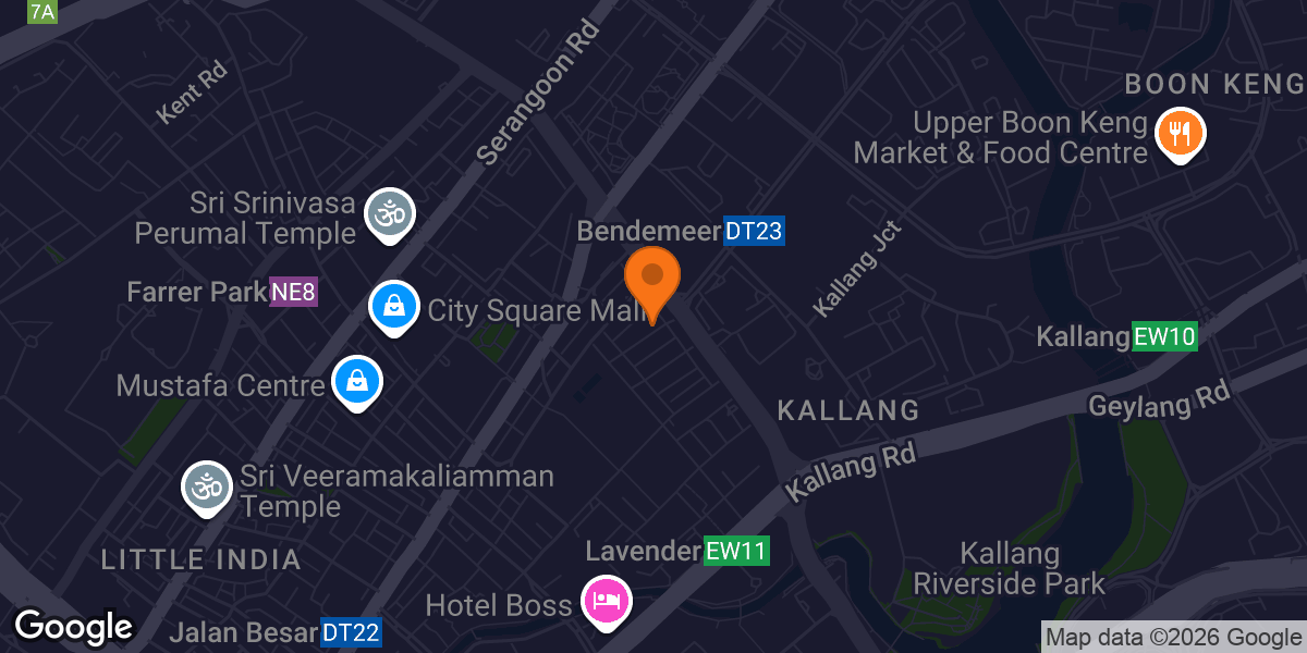 Map showing Innervate Fitness