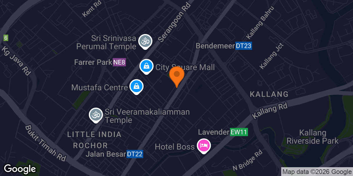 Map showing Iron Fitness Singapore / Trident Tactical Training Equipment