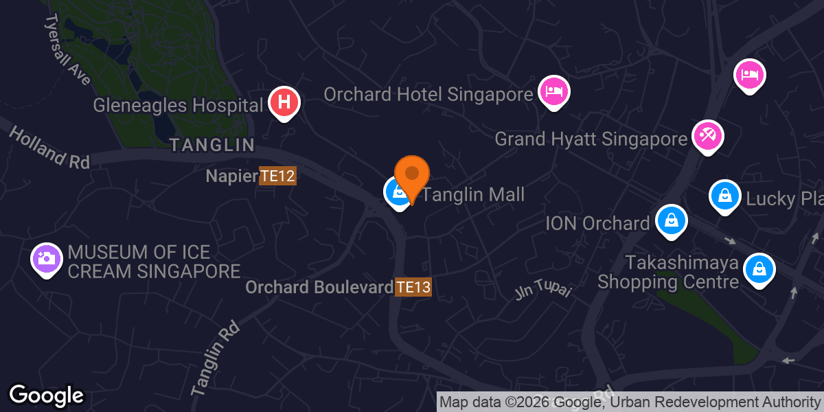 Map showing Latent Fitness @ Tanglin