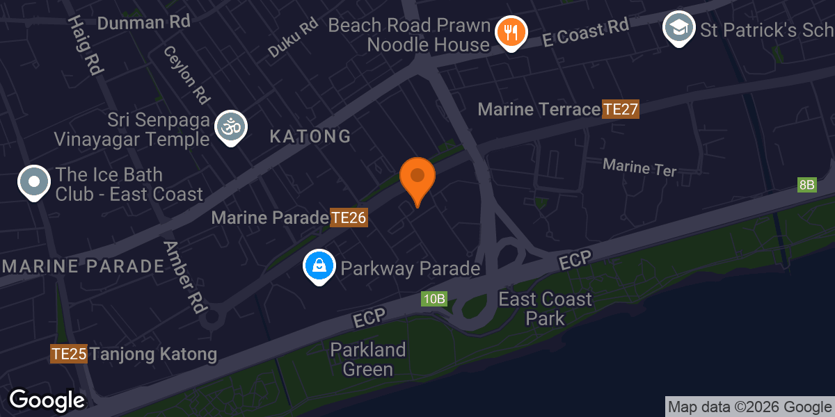 Map showing Marine Drive Calisthenics Fitness Corner