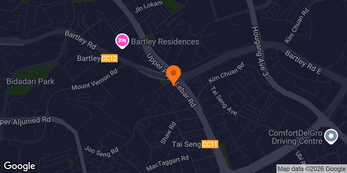 Map showing NCSF Certified Personal Trainer Courses - Singapore