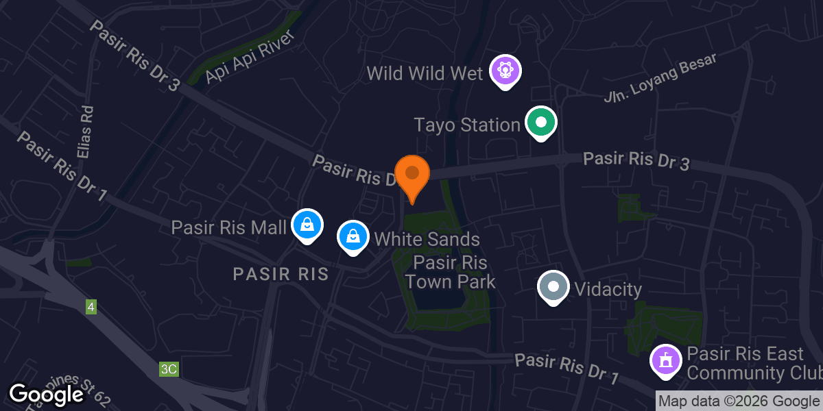 Map showing Pasir Ris Sport Centre